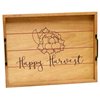 Elegant Designs "Happy Harvest" Wood Serving Tray with Handles, 15.50" x 12" HG2000-NHH